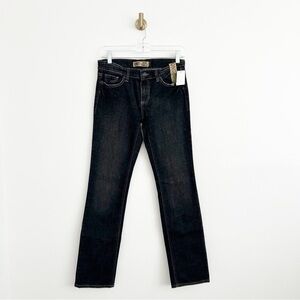 NEW Deadstock Old Navy Denim Y2K Low Waist Straight Leg Black Wash jeans Size 4